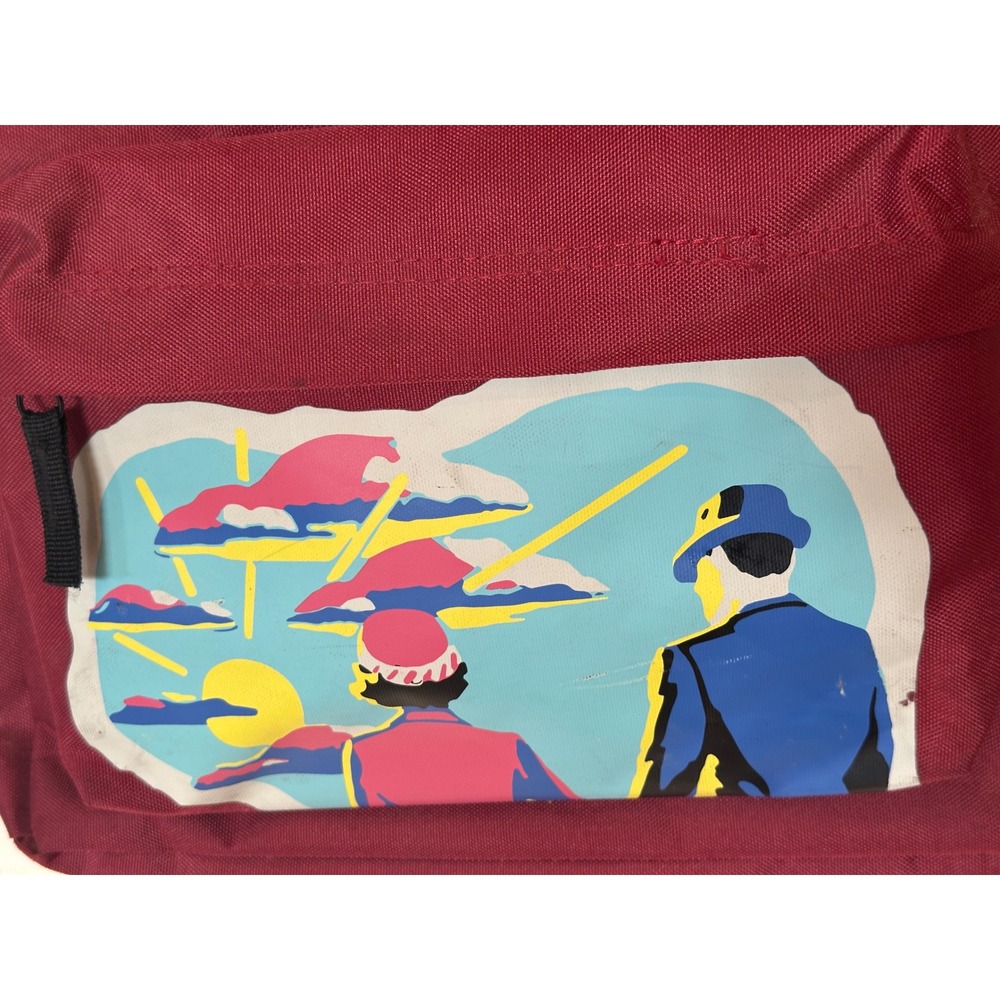 Beetlejuice Handbook for the Recently Deceased Backpack Maroon Burgundy Bag - Picture 10 of 14